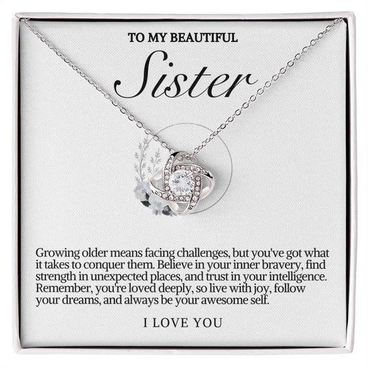 Sister Love Knot Necklace