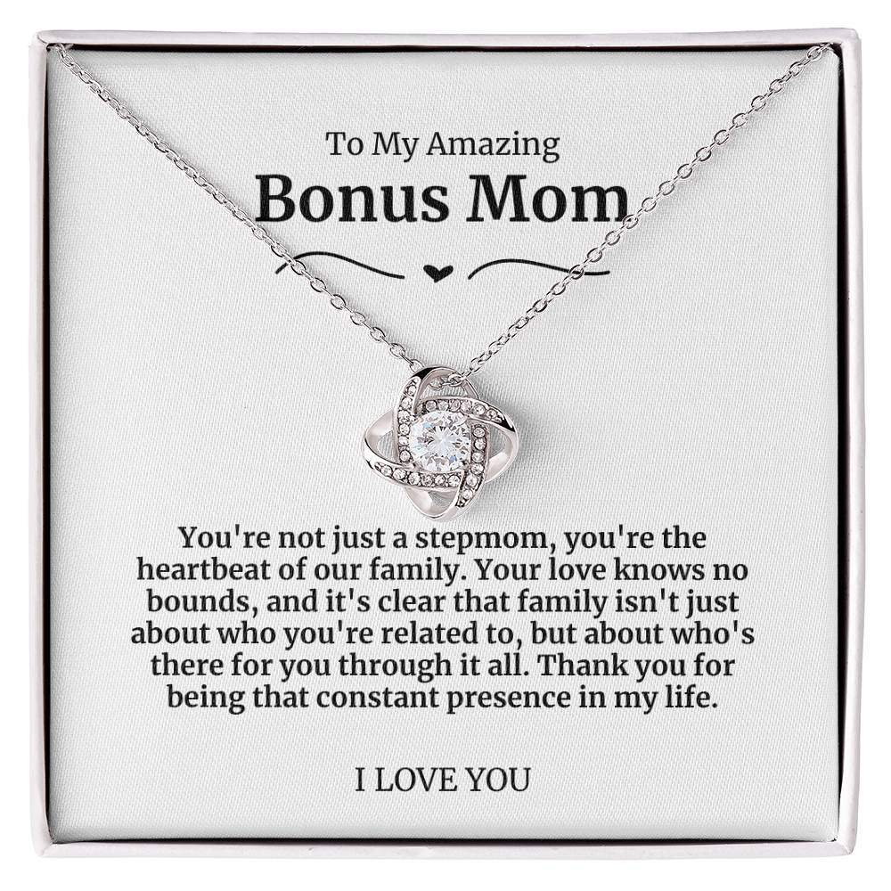 To My Amazing Bonus Mom Necklace