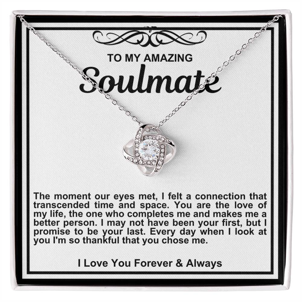 Soulmate Love Knot Necklace- The Moment Our Eyes Met