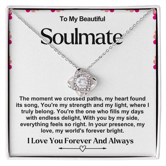 Soulmate Valentine Love Knot Necklace