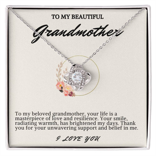 Grandmother Love Knot Necklace