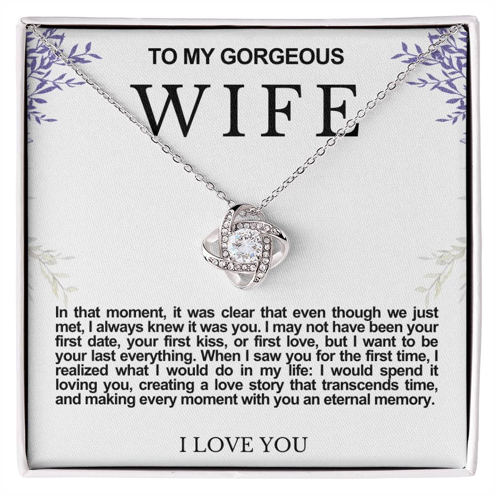 Wife Love Knot Necklace