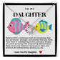 Daughter Fish Love Knot Necklace