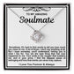 Soulmate Love Knot Necklace- Sometimes It's Hard To Find Words