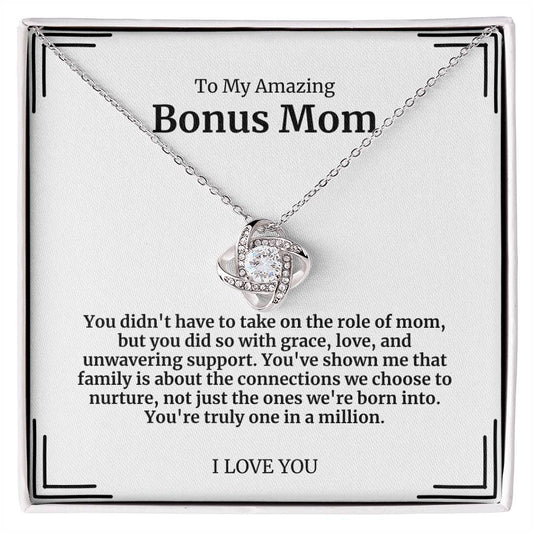 To My Amazing Bonus Mom Necklace