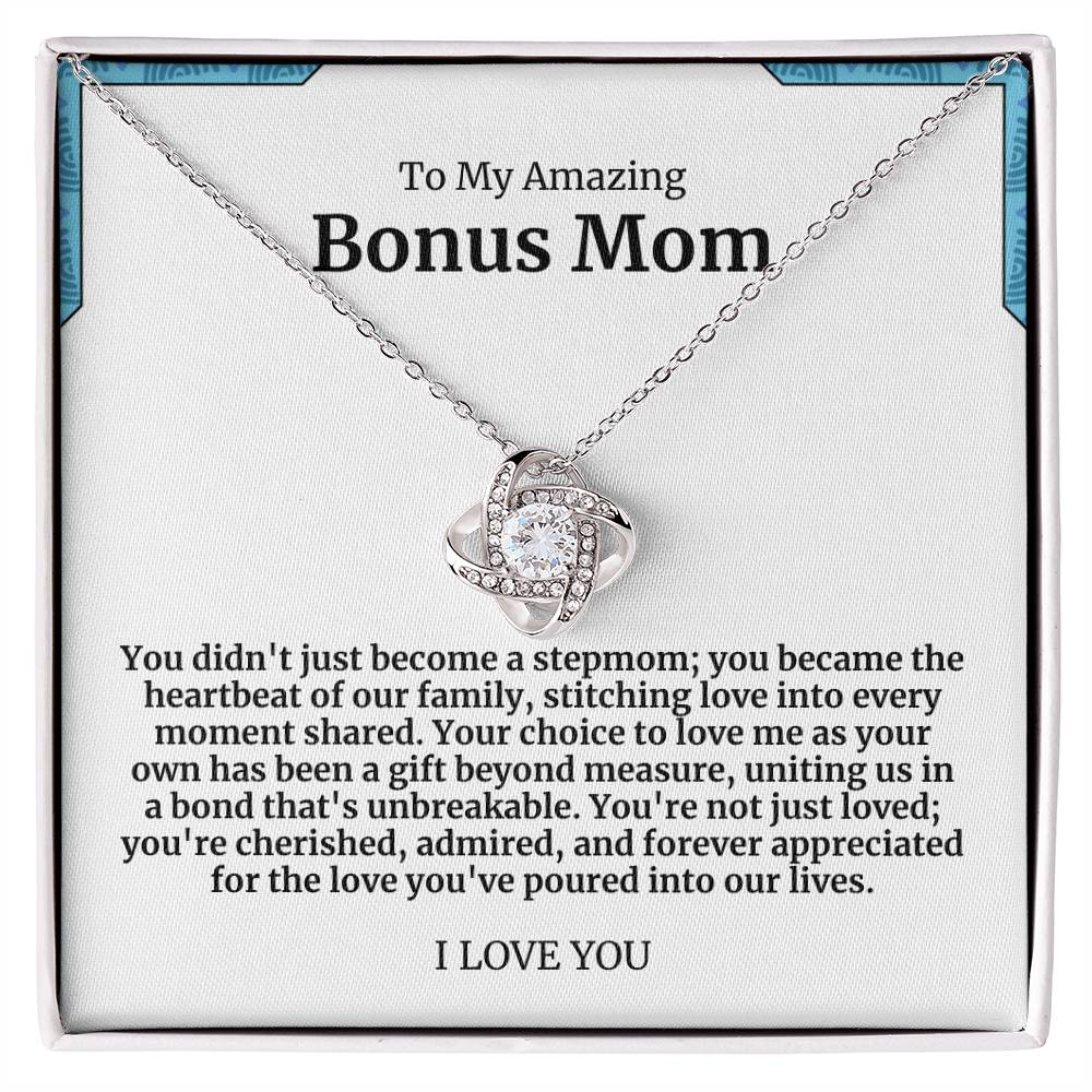 To My Amazing Bonus Mom Necklace