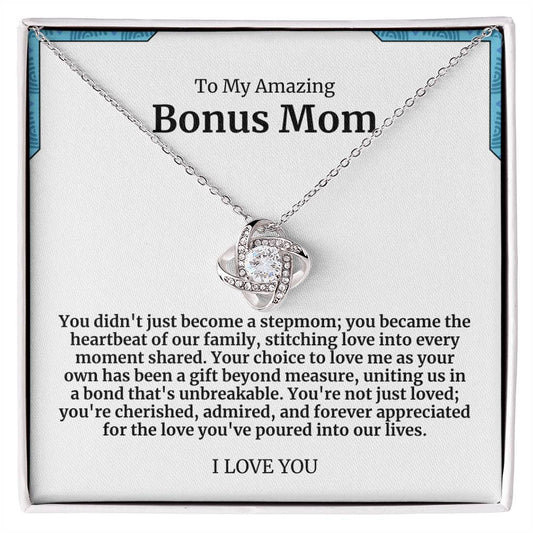 To My Amazing Bonus Mom Necklace