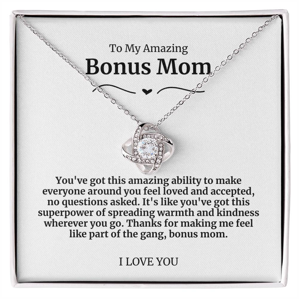 To My Amazing Bonus Mom Necklace