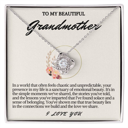 Grandmother Love Knot Necklace