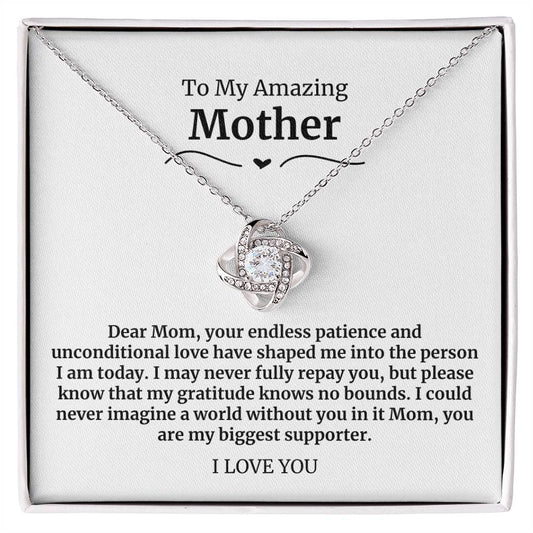 33 To My Amazing Mother Necklace