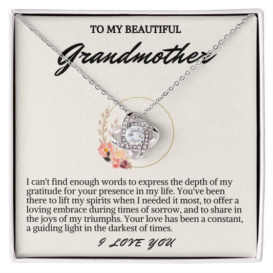 Grandmother Love Knot Necklace