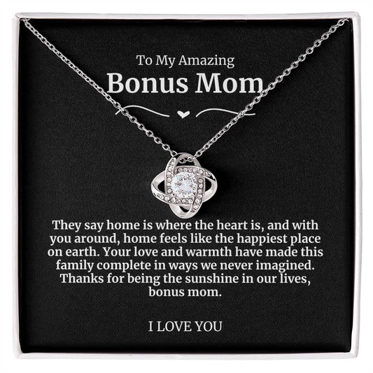 To My Amazing Bonus Mom Necklace