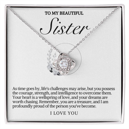 Sister Love Knot Necklace