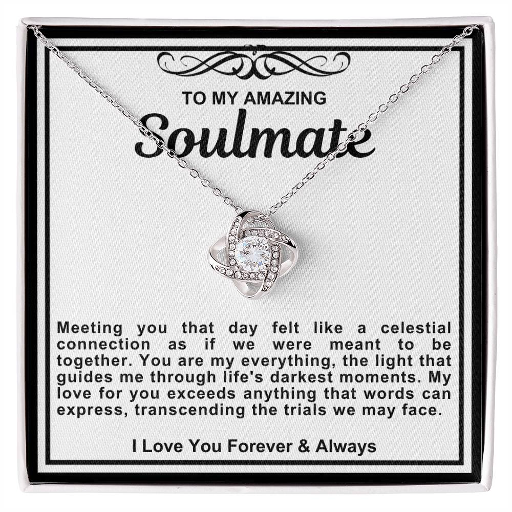 Soulmate Love Knot Necklace- You Are My Everything