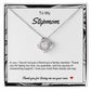 Stepmom Love Knot Necklace
