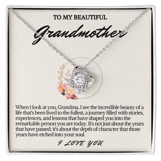 Grandmother Love Knot Necklace