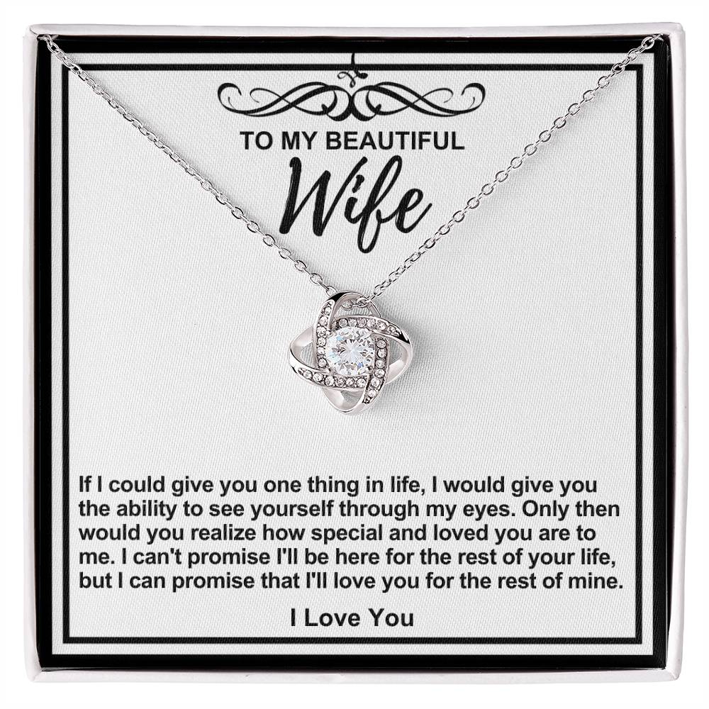 Wife Love Knot Necklace