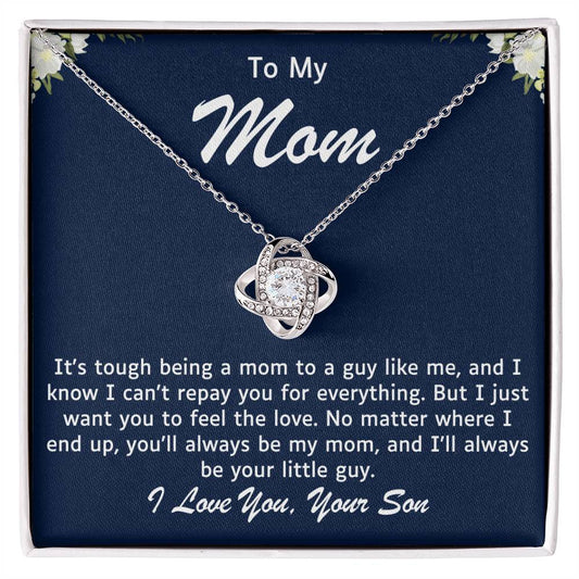 Mother Love Knot Necklace-You Will Always Be My Mom