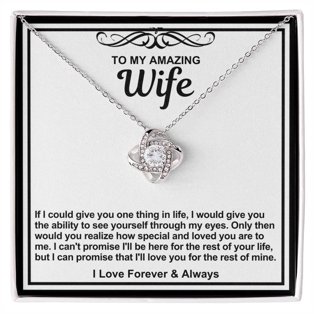 Wife Love Knot Necklace