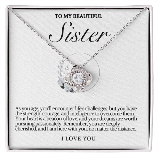 Sister Love Knot Necklace