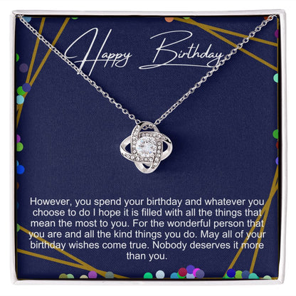 Happy Birthday Necklace