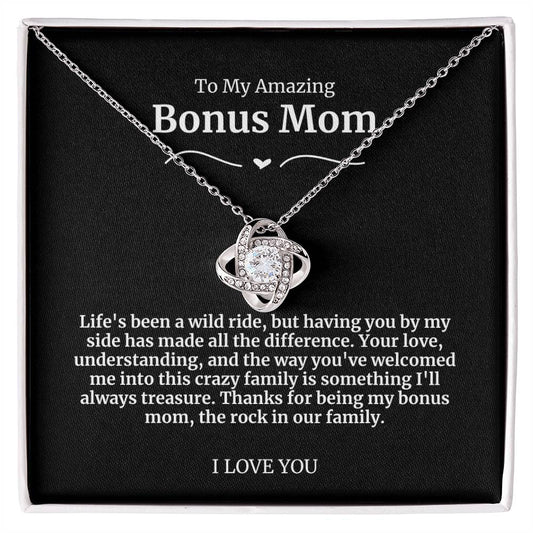 To My Amazing Bonus Mom Necklace