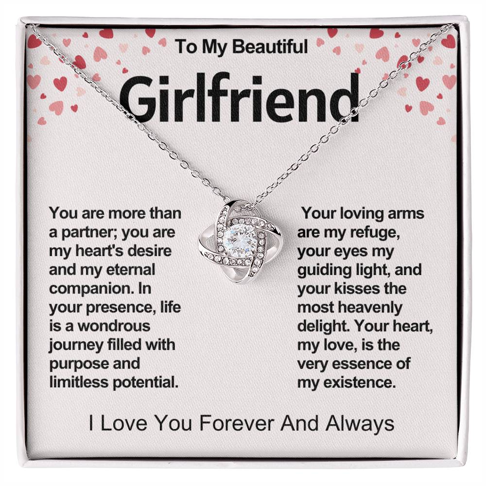 Girlfriend Love Knot Valentine Necklace