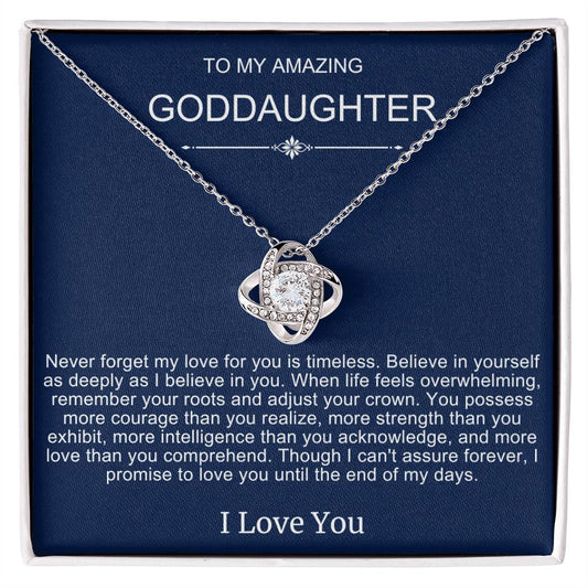 Beautiful Gift To Goddaughter from God Parent "You Are Braver Than You Believe" Necklace