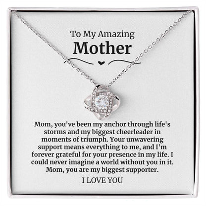 To My Amazing Mother Necklace- You've been my anchor through life's storms