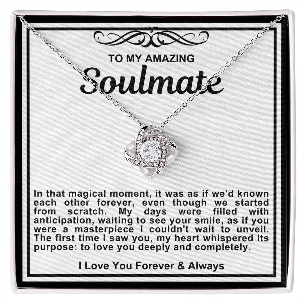 Soulmate Love Knot Necklace-Love You Deeply and Completely