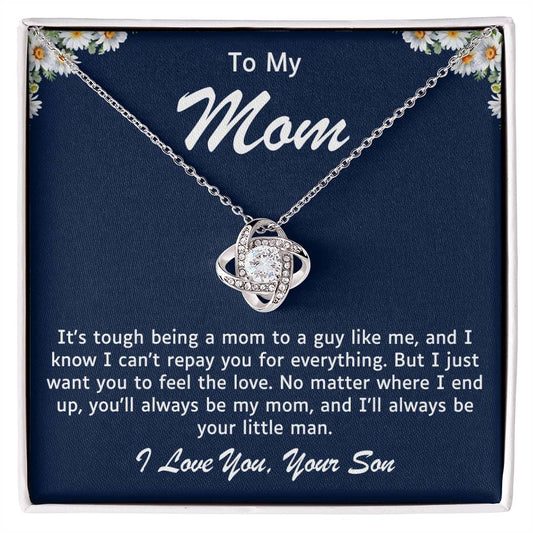 Mother Love Knot Necklace-You Will Always Be My Mom