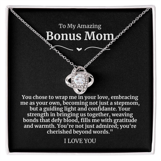 To My Amazing Bonus Mom Necklace