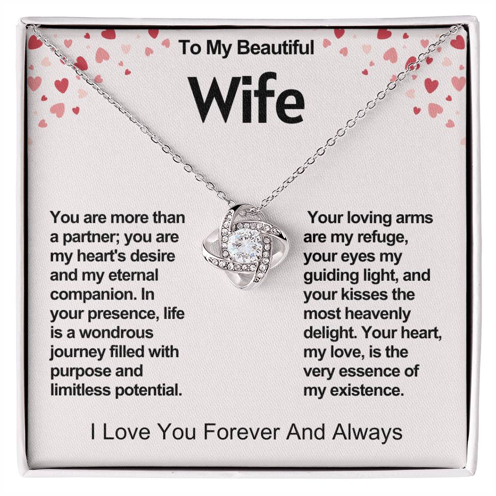 Wife Love Knot Valentine Necklace