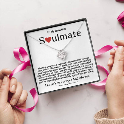 Soulmate Valentine Love Knot Necklace