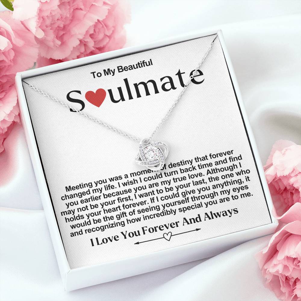 Soulmate Valentine Love Knot Necklace