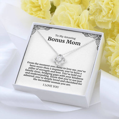 To My Amazing Bonus Mom Necklace