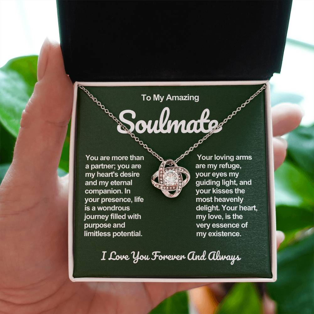 Soulmate Love Knot Necklace- My Heart's Desire