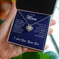 To My Mom Love Knot Necklace-You'll Always Be My Mom