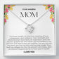 To My Amazing Mom Love Knot Necklace