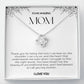 To My Amazing Mom Love Knot Necklace