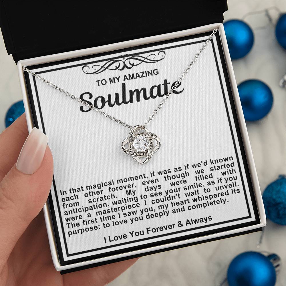 Soulmate Love Knot Necklace-Love You Deeply and Completely