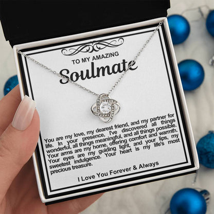 Soulmate Love Knot Necklace- Your Arms Are My Home