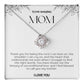 To My Amazing Mom Love Knot Necklace