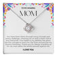 To My Amazing Mom Love Knot Necklace