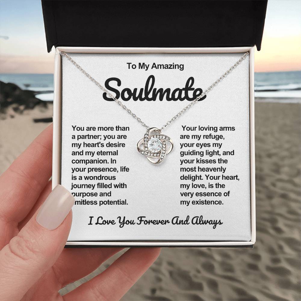 Soulmate Love knot Necklace- My Heart's Desire