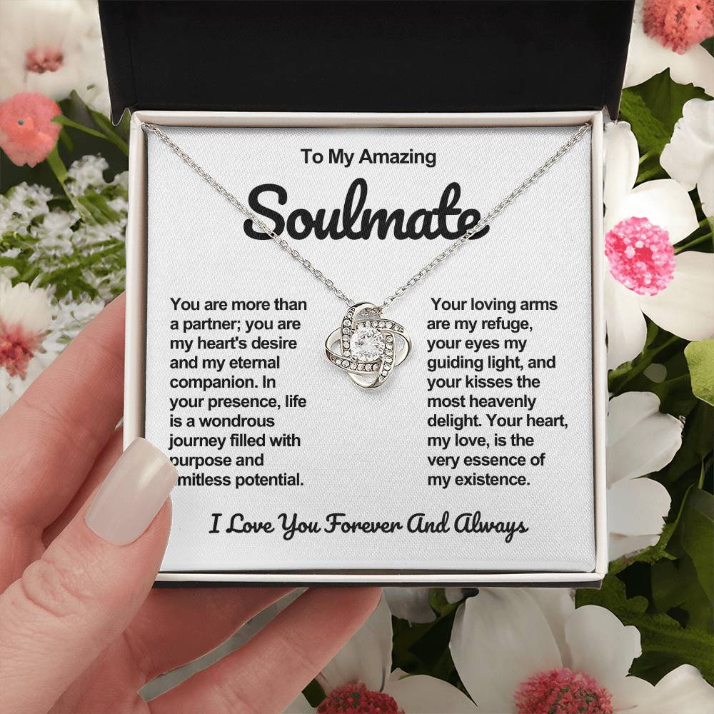 Soulmate Love knot Necklace- My Heart's Desire