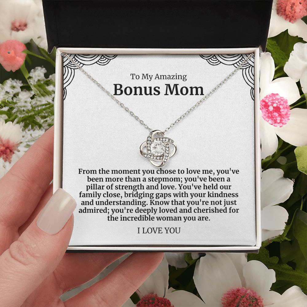 To My Amazing Bonus Mom Necklace