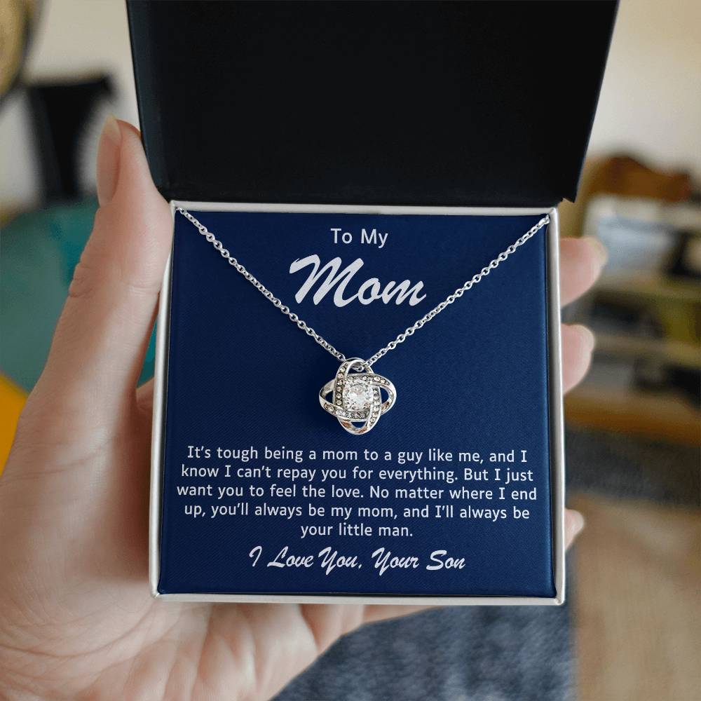 Mother Love Knot Necklace-You Will Always Be My Mom