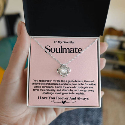 Soulmate Valentine Love Knot Necklace