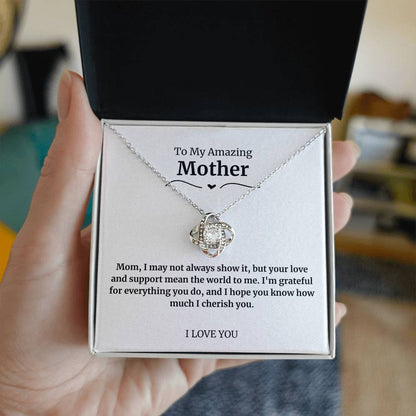 28 To My Amazing Mother Necklace